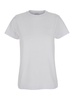 'Start' White Crewneck T-Shirt with Tonal Logo Lettering on the Front in Cotton Woman