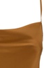 Beige Top With Draped Neckline In Silk Blend Woman