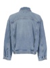 'stefano' Light Blue Jacket With Classic Collar In Denim Man