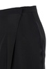 'Ambra' Black Skirt with Wrap Design in Silk Blend Woman