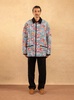 'La Veste Matelassée' Green Reversible Jacket with Embroidered Logo on the Front in Tech Fabric Man