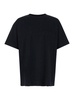 Givenchy Black Crewneck T-Shirt With Logo Lettering Detail In Cotton Man