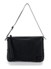 'Simply Fendi Large' Black Shoulder Bag with FF Detail in Leather Woman