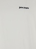 White T-Shirt with Frontal Logo in Cotton Man