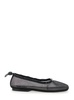'Gill' Black Ballerinas with Semi-Transparent Mesh Design and Adjustable Drawstring in Tech Fabric Woman