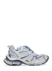 'Runner 2.0' Light Blue Low Top Sneakers with Runner Logo in Tech Fabric Man
