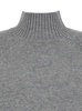 Grey High Neck Sweater in Wool and Cashmere Woman