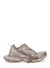 '3XL' Grey Low Top Sneakers with Logo Detail in Tech Fabric Man