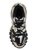 'Track' Beige and Black Low Top Sneakers with Logo Detail in Mesh and Nylon Man