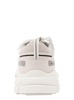 'Marathon R-Trail' White Low Top Sneakers with Logo Detail in Leather Blend Woman
