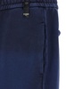 Blue Pants with High Elastic Waist in Cotton Man