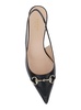 'Erin' Black Pumps with Horsebit Detail in Leather Woman