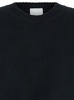 Black Crewneck Sweater with Dropped Shoulders in Cashmere Woman