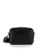 'Small GG' Black Crossbody Bag with Logo Tag in Leather Man