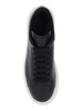 Black Low Top Sneakers with Chunky Sole in Leather Man