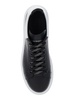 Alexander Mcqueen Black Low Top Sneakers With Chunky Sole And Contrasting Heel In Leather  Man