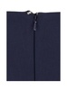 'Anemone' Blue Midi Dress with Bustier-style Neckline and Rear Slit in Wool Blend Stretch Woman