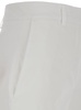 White Shorts with Belt Loops in Cotton Woman