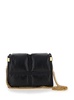 'Snip' Black Shoulder Bag in Quilted Leather Woman