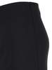 Maxi Black Relaxed Skirt in Satin Fabric Woman