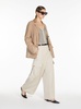 'Primula' Beige Single-Breasted Jacket in Suede Woman