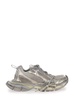 '3XL' Metallic Low Top Sneakers with Logo Detail in Tech Fabric Woman