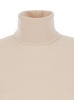 'Sestri' White Turtleneck Sweater in Wool and Cashmere Blend Woman