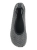 'Lorain' Black Ballerinas with Mesh Design and Beaded Decorations in Tech Fabric Woman