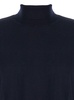 Blue High Neck Sweater in Wool Woman