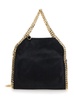 'Falabella Mini' Black Handbag with Handle and Chain Shoulder Strap in Eco Leather Woman