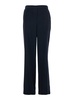 Blue Pants with Rear Elastic Waist and Wide Leg in Tech Fabric Woman