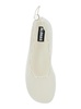 'Gill' White Ballerinas with Semi-Transparent Mesh Design and Adjustable Drawstring in Tech Fabric Woman