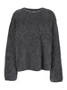 Grey Oversized Sweater with Brushed Effect in Alpaca Blend Woman
