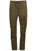 Green Pants with Elastic Waist in Tech Fabric Man