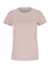 Pink T-Shirt with Embroidered Logo on the Front and Logo Patch on the Sleeve in Cotton Woman