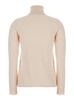 'Sestri' White Turtleneck Sweater in Wool and Cashmere Blend Woman