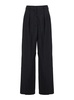 Black Pants with Pences in Cotton Blend Stretch Woman