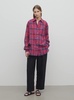 'Lilas' Black Pants with Belt Loops and Pences in Wool and Linen Blend Woman