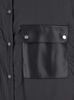 'Florian' Black Sleeveless Down Jacket with Patch Pockets in Tech Fabric Woman