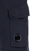 C.P. Company Blue Shorts With Lens Motif On The Leg In Cotton Man