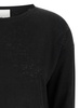 Black Shirt with Boart Neckline in Linen Woman