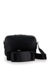 'Small GG' Black Crossbody Bag with Logo Tag in Leather Man