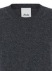Grey Crewneck Sweater with Dropped Shoulders in Cashmere Woman