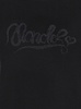 Black T-Shirt with Logo Embroidered on the Front in Cotton Woman