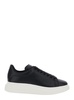 Black Low Top Sneakers with Chunky Sole in Leather Man