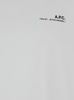 'Item 001' White T-Shirt with Logo Print in Cotton Man