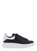 Alexander Mcqueen Black Low Top Sneakers With Chunky Sole And Contrasting Heel In Leather  Man