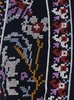 'Coco' Black Sleeveless Vest with All-Over Embroidery in Cotton Woman