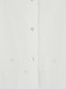 White Shirt with Lace Embroidery and Classic Collar in Cotton Woman