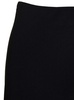 Black 'Midi' Skirt with Volant Detail at the End in Satin Woman